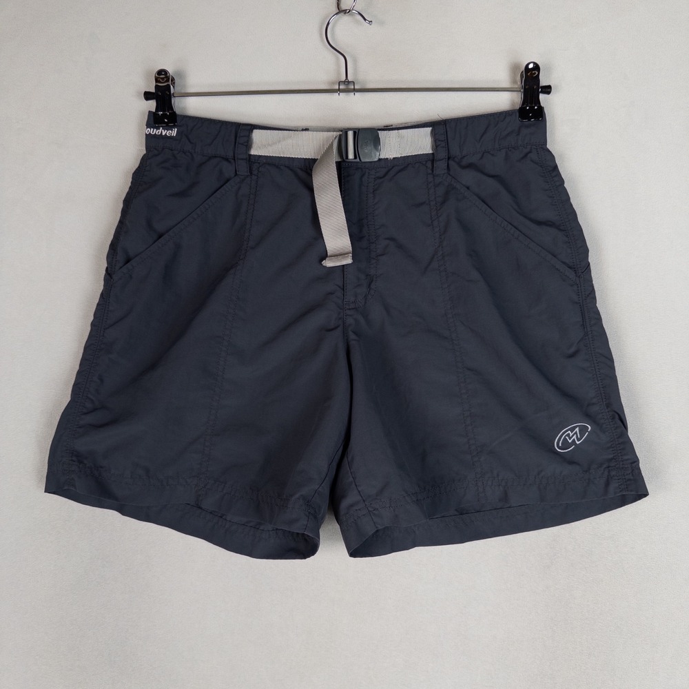 Cloudveil Women's Gray Outdoor Shorts with Built-In Belt